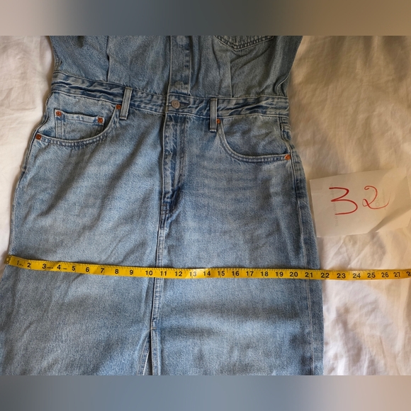 Levi's Western Denim Shirt Dress sz 32 BNWT - Picture 8 of 16